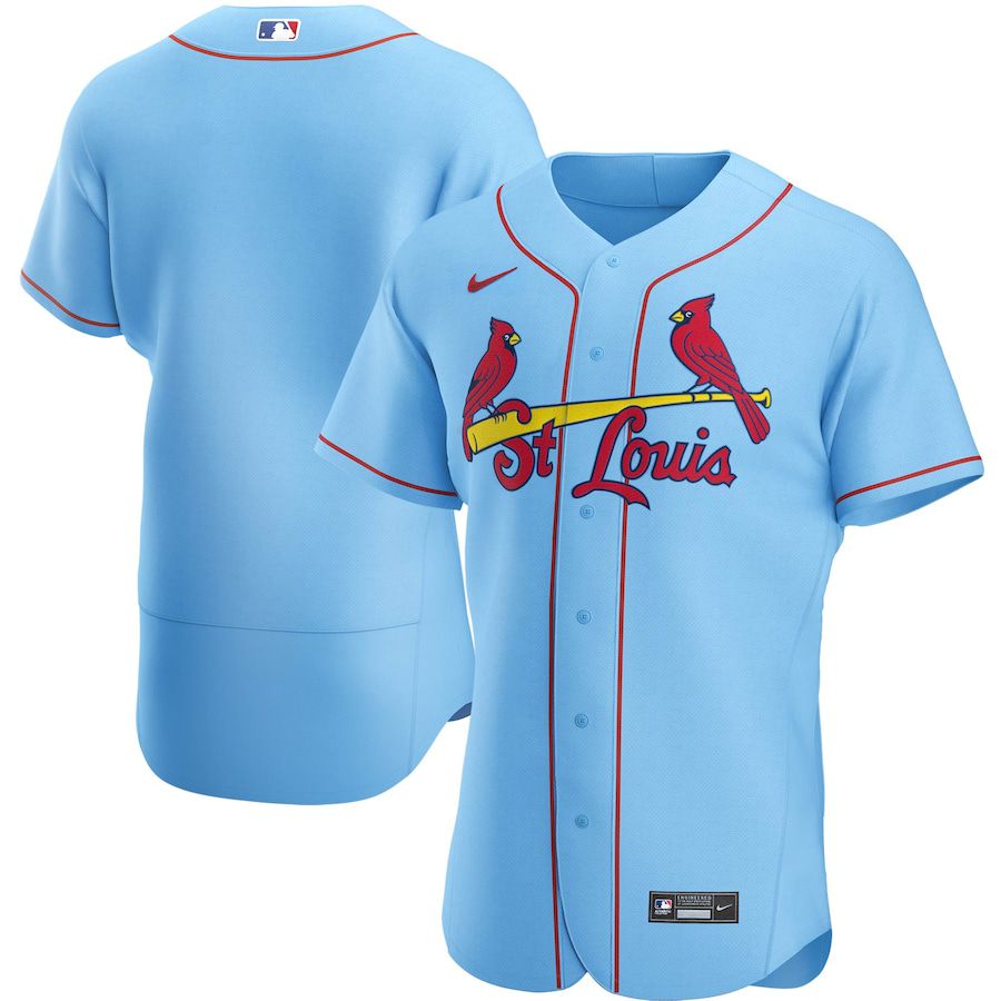 Cheap Mens St. Louis Cardinals Nike Light Blue Alternate Authentic Team MLB Jerseys